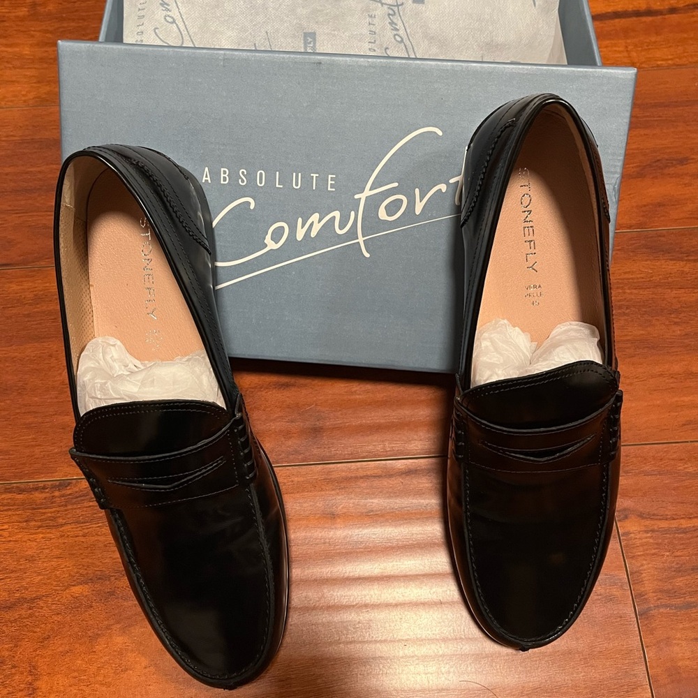 Stonefly Summer II Moccasin (Men’s Classic Black Loafers)